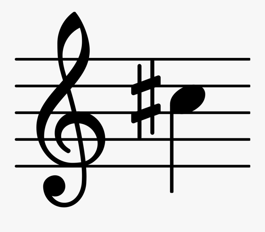 File - Treblecsharp5 - Svg - Note F Clipart , Png Download - B5 Treble Clef, Transparent Clipart