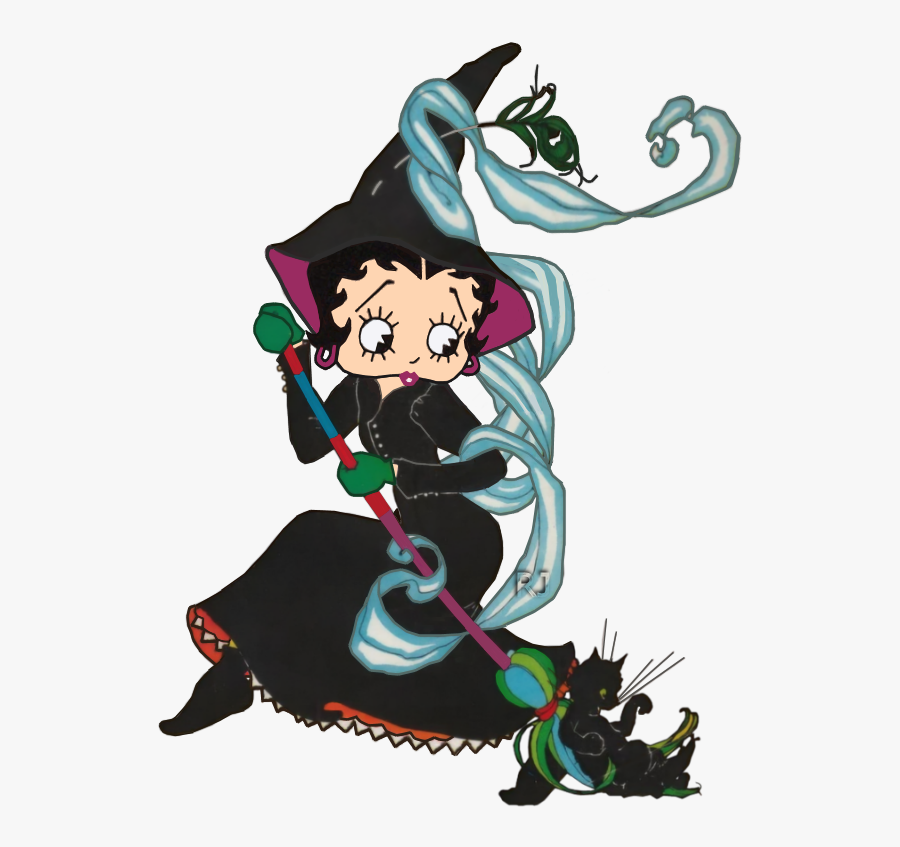 Animated Betty Boop Halloween Clipart , Png Download - Betty Boop Brujita, Transparent Clipart