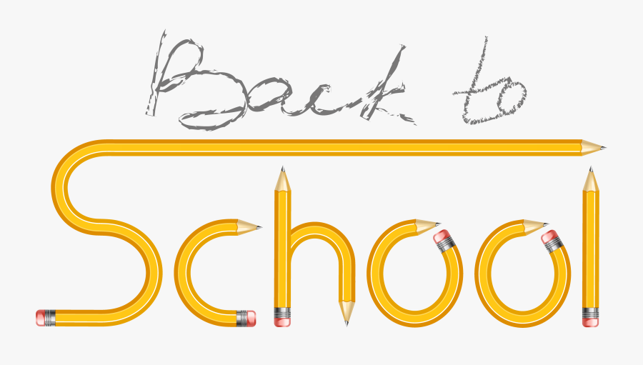 Transparent Back To School With Pencils Png Clipart - Tube Png Ecole, Transparent Clipart