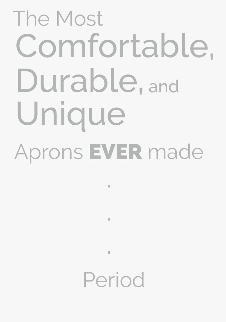 The Most Comfortable, Durable, And Unique Aprons Ever - Ink, Transparent Clipart