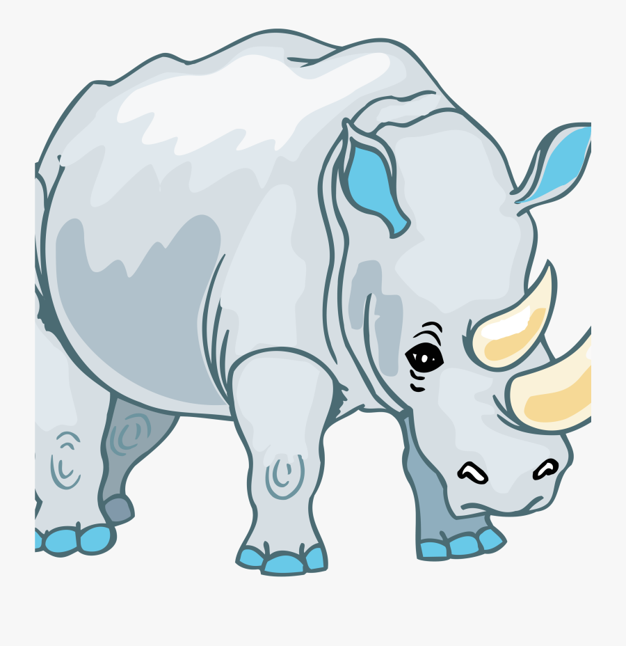 Rhino Cartoon Clipart Clip Arts - Rhino Cartoon, Transparent Clipart