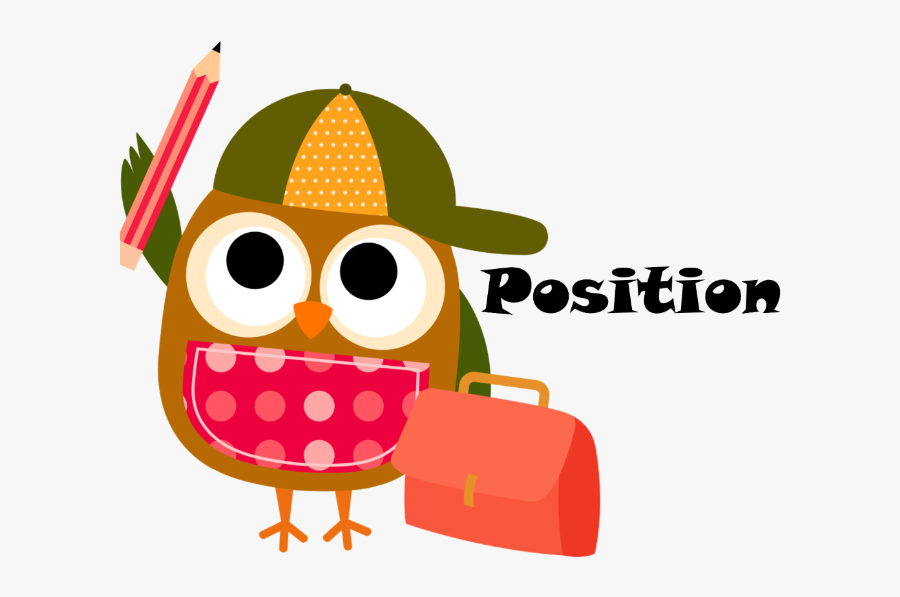 Position By Yaqubali1 - Owl Clip Art School, Transparent Clipart