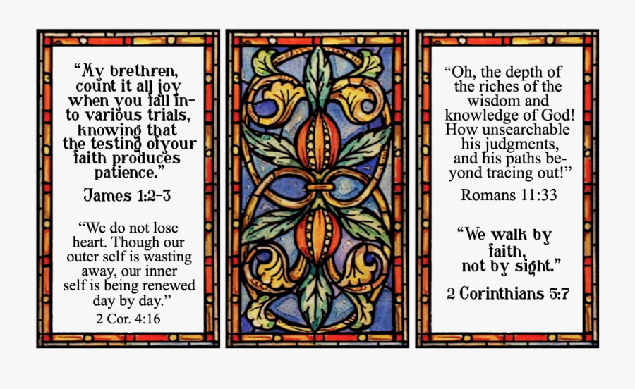 Clipart Cross Stained Glass - Motif, Transparent Clipart