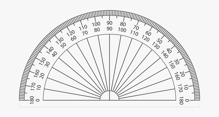 Compass Clipart Protractor - Ruler And Protractor, Transparent Clipart