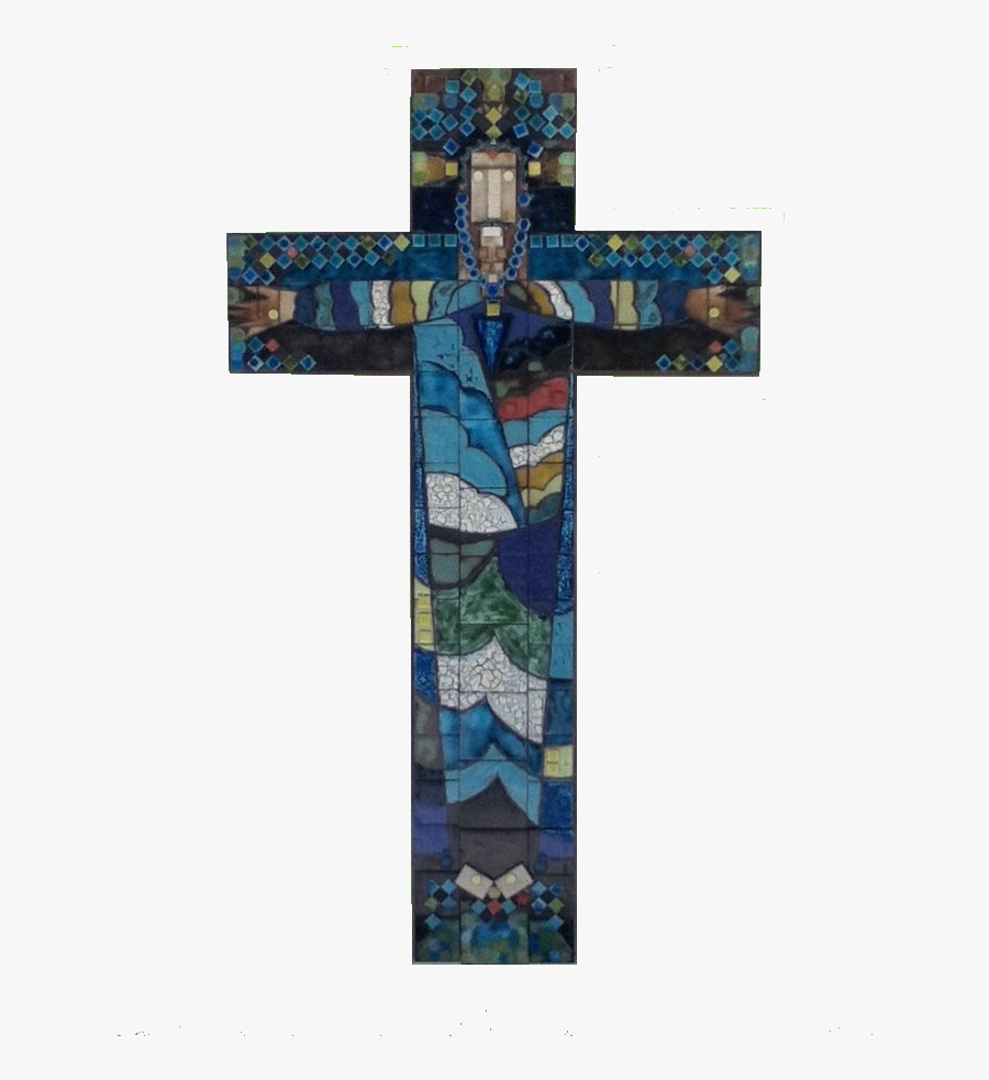 Cross Stained Glass Png , Png Download - Stained Glass Glass Cross Transparent, Transparent Clipart