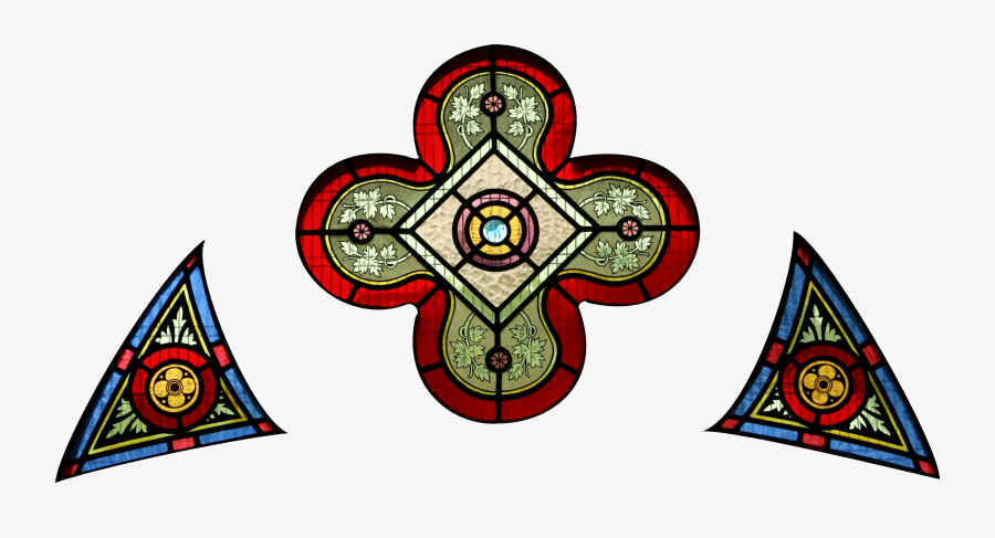 Stjohnsashfield Stainedglass Entrance - Stained Glass, Transparent Clipart