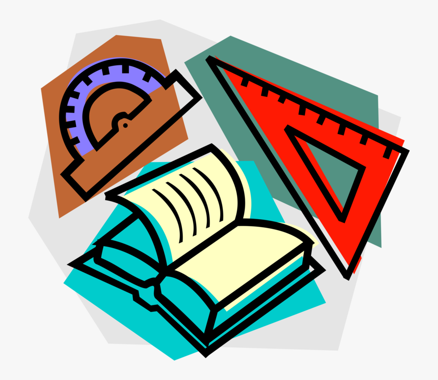 Vector Illustration Of School Mathematics Study In - Study Vector Png, Transparent Clipart
