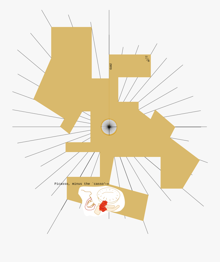 Cubist Numerically Minimal Protractor - Illustration, Transparent Clipart