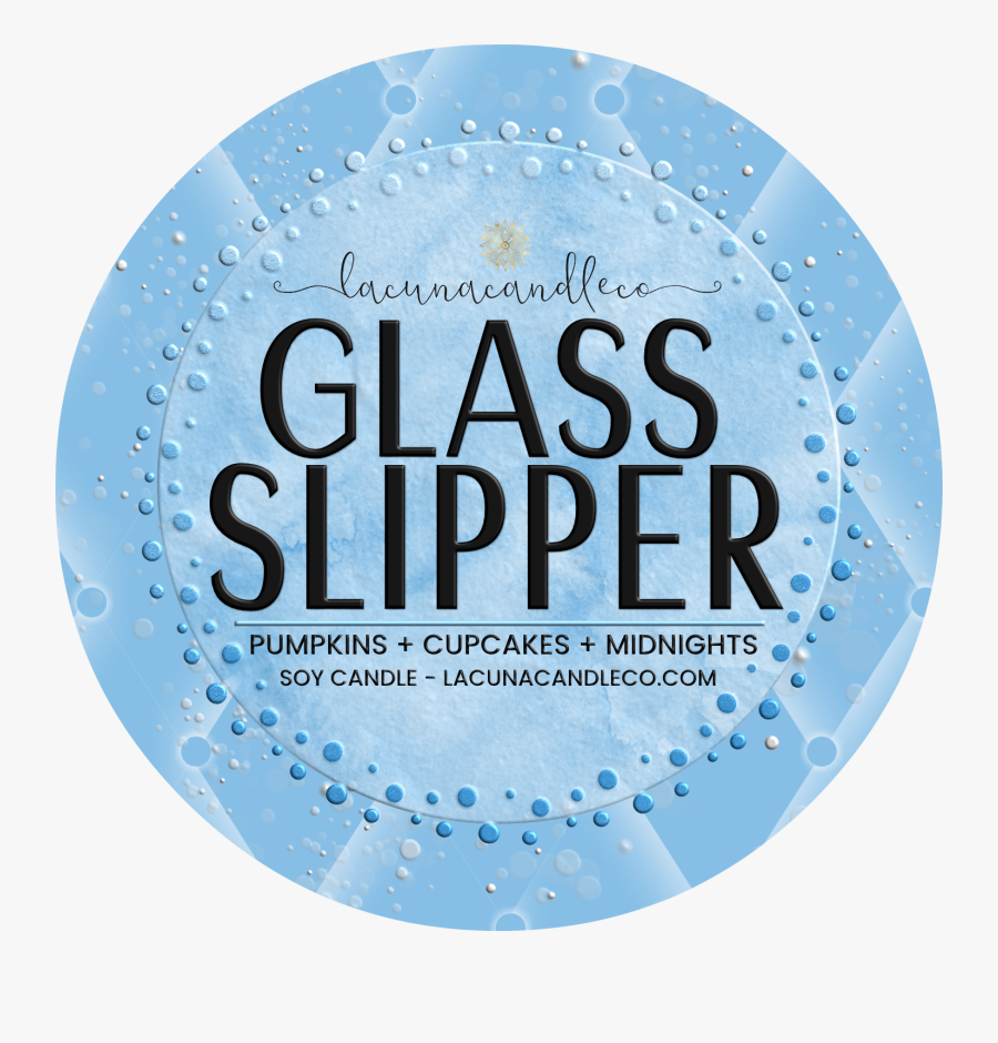 Glass Slipper Soy Candle - Circle, Transparent Clipart