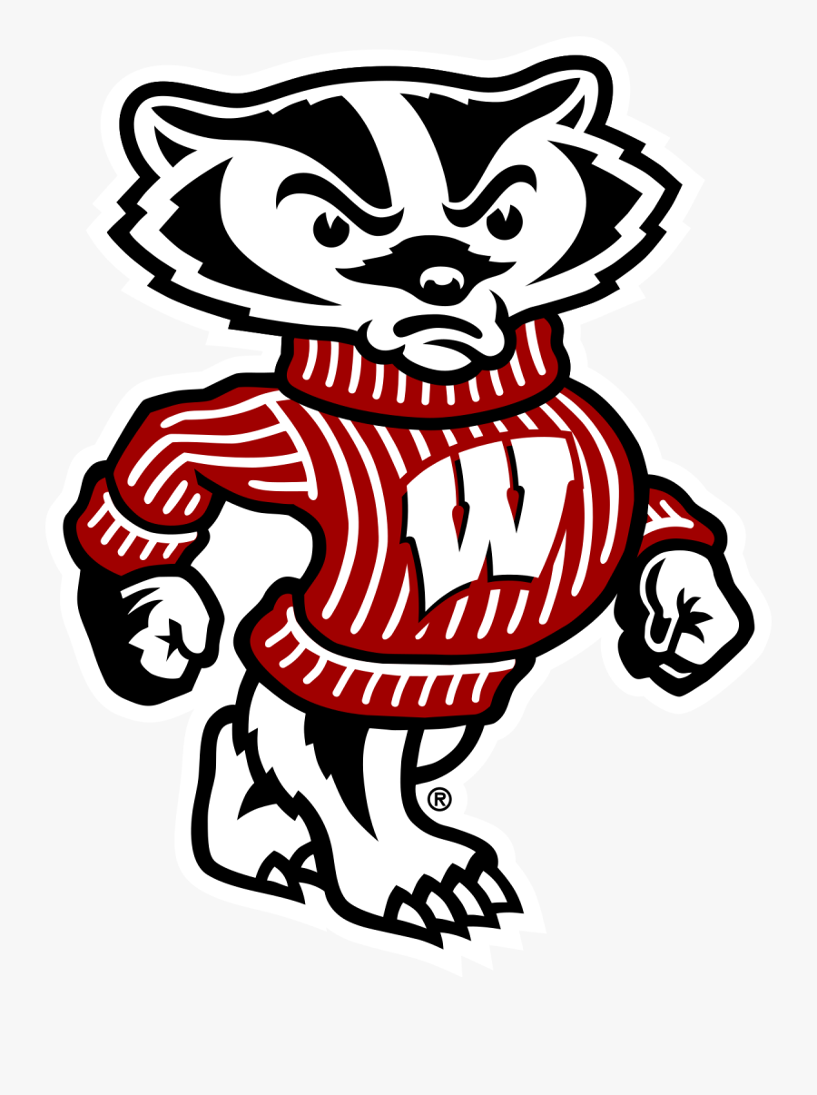 Football Clipart Husker - Wisconsin Badgers, Transparent Clipart