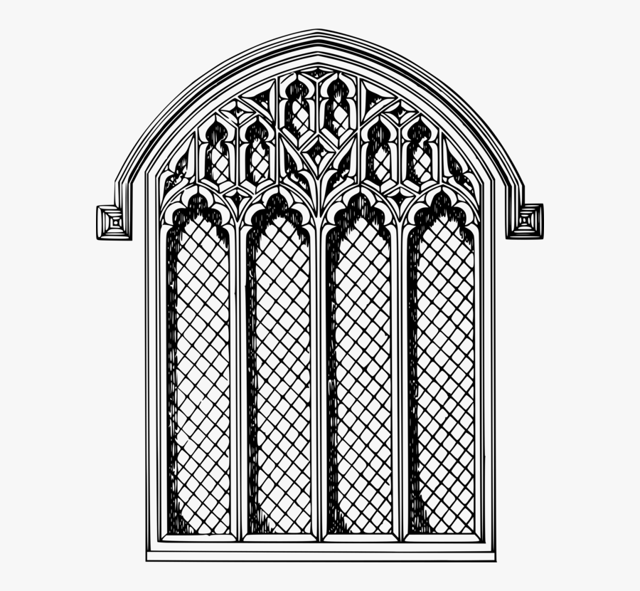 Rectangle,medieval Architecture,symmetry - Church Window, Transparent Clipart