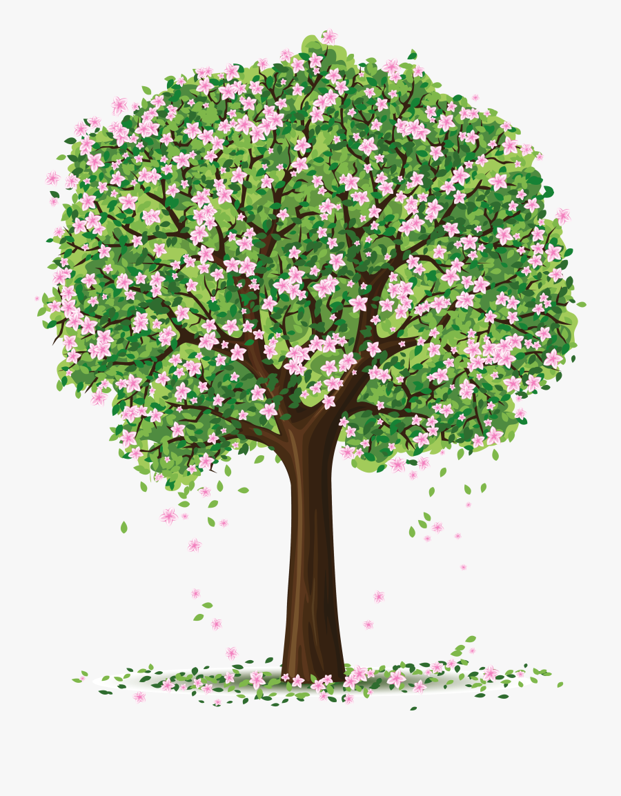 Spring Tree Png Art Picture - Clip Art Spring Tree, Transparent Clipart