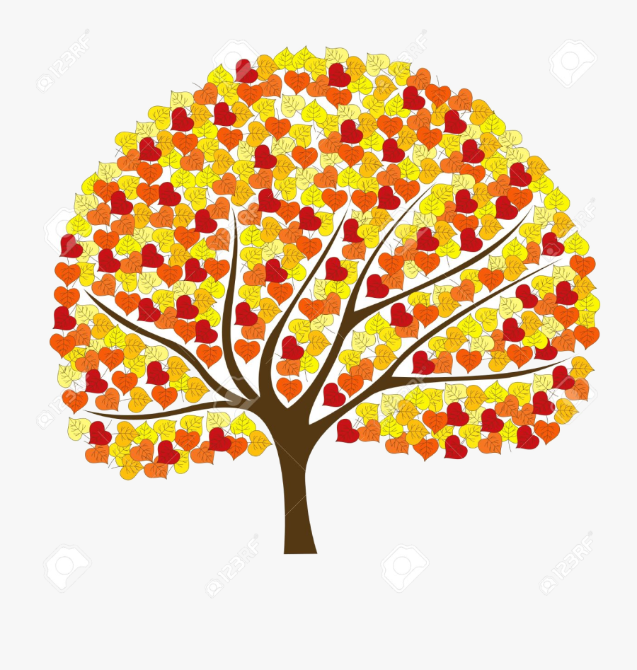 Fall Tree Cute Clipart Trees Clip Art Transparent Png - Cute Autumn Tree Clipart, Transparent Clipart