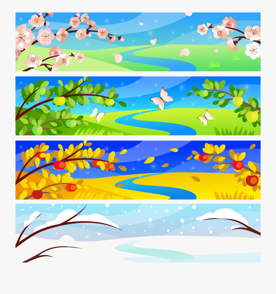 Four Seasons Hotels And - Four Seasons Scenery, Transparent Clipart