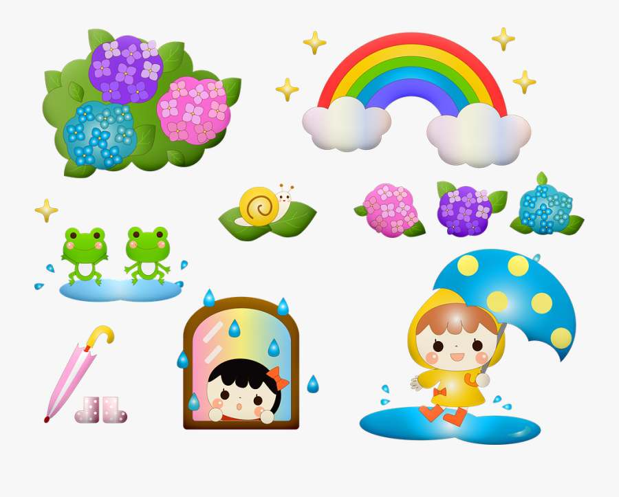 Kawaii Frog, Rainy Season, Japanese, Seasonal, Asian - Rainy Season Related, Transparent Clipart