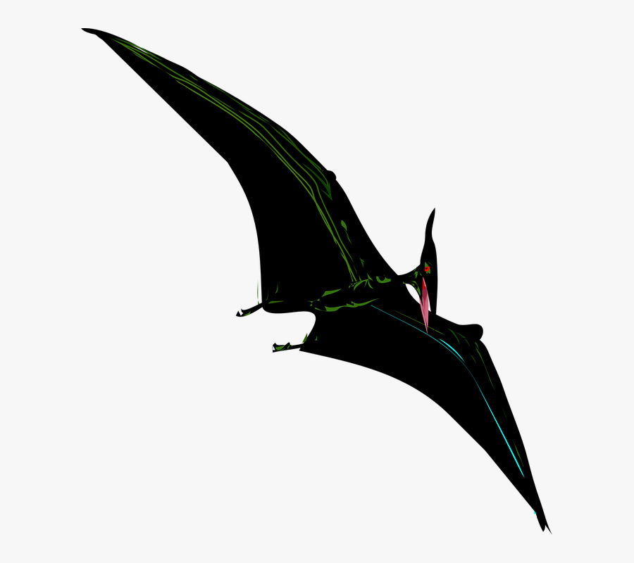 Black Pterodactyl Svg Clip Arts - Black Pterodactyl, Transparent Clipart