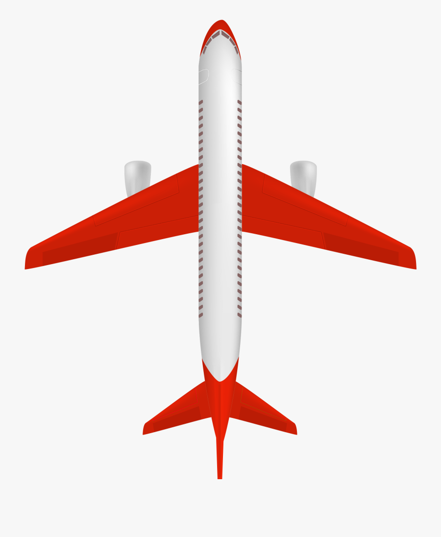 Transparent Cargo Plane Clipart - Airplane Top View Png, Transparent Clipart