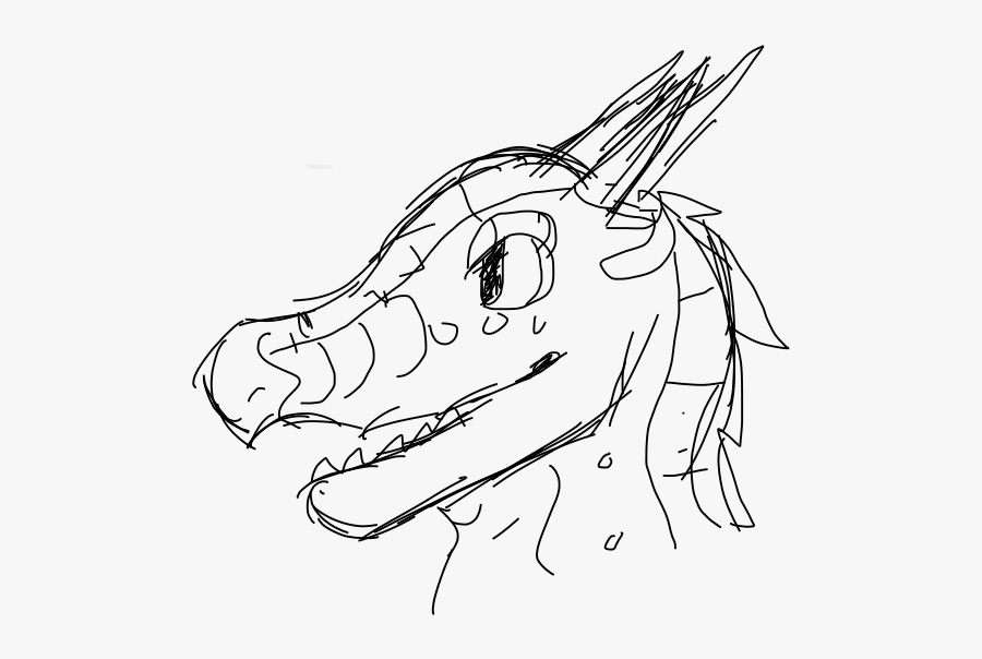 Incoherent Pterodactyl Screeching By Ta Ak - Sketch, Transparent Clipart