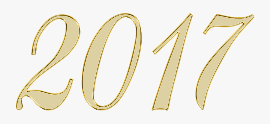 New Year, 2017, Number, Background, Scrapbooking - Imagen Del Numero 2017, Transparent Clipart