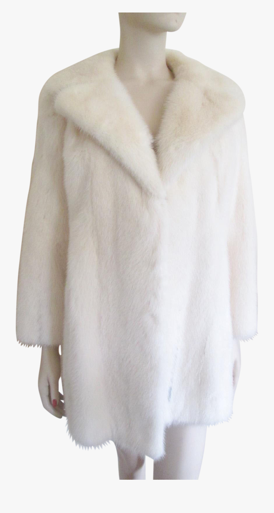 Fur Coats White Png Image - White Fur Coat Vintage, Transparent Clipart
