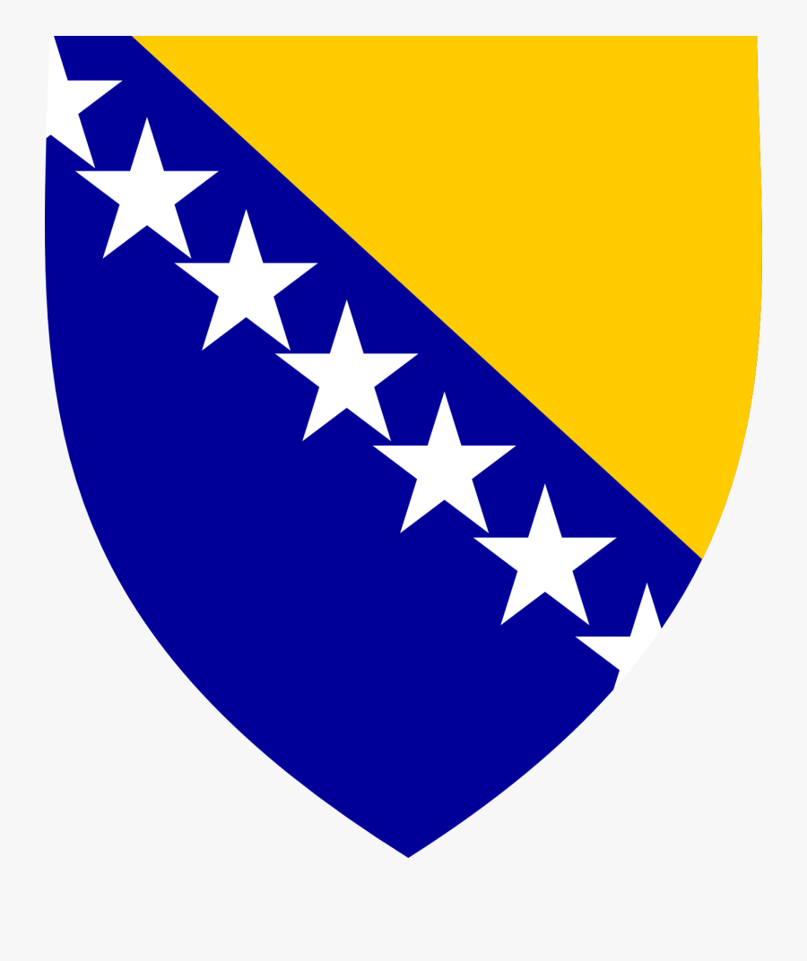 Bosnia And Herzegovina Coats Of Arms - Escudo Y Bandera De Bosnia Herzegovina, Transparent Clipart