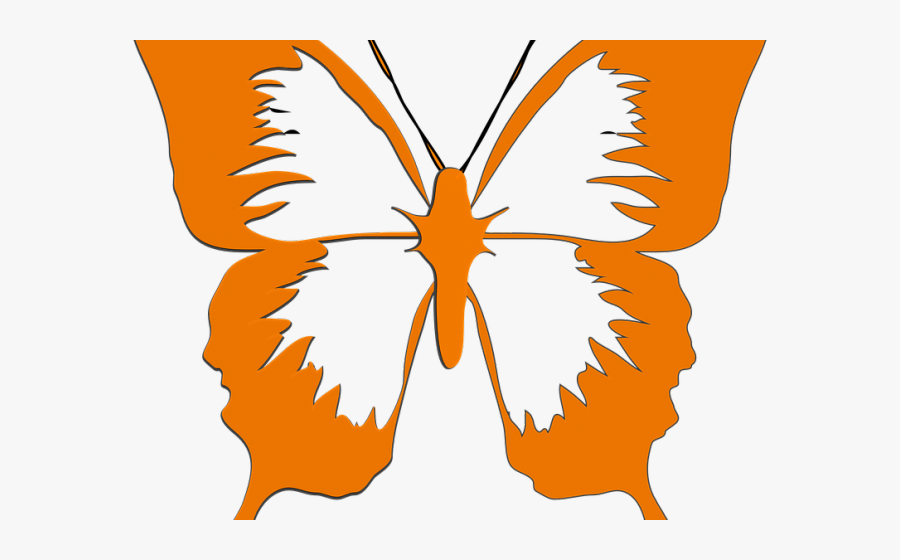 Butterfly Cartoon Black And White, Transparent Clipart