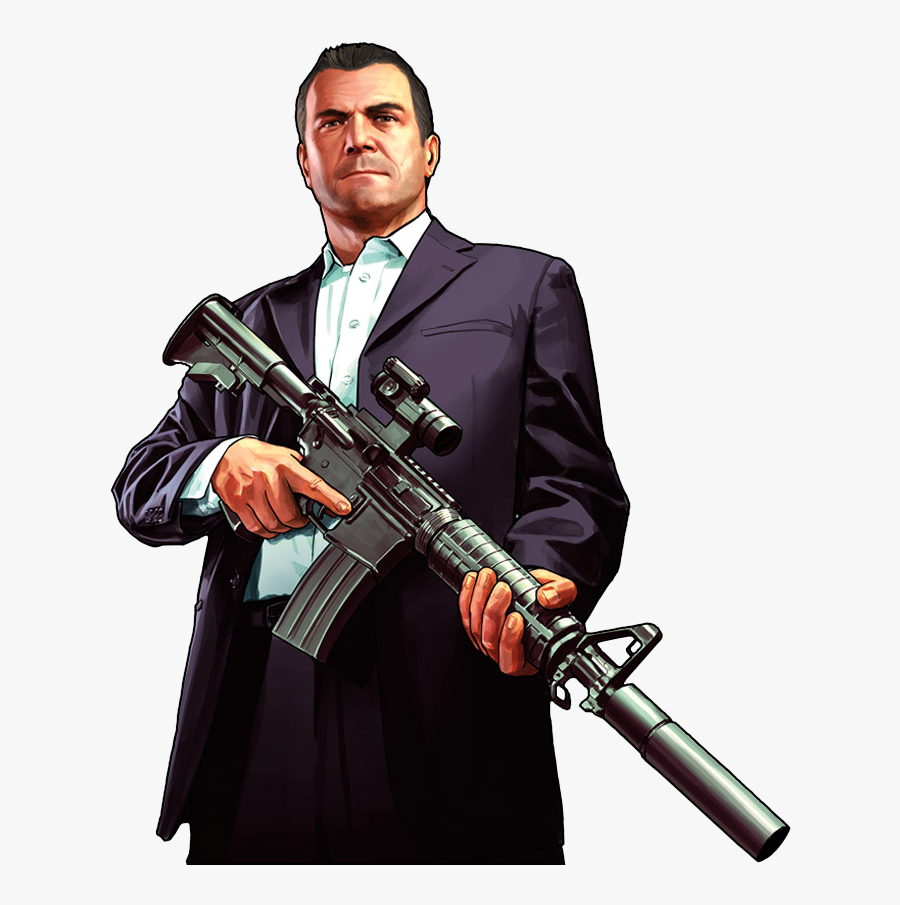 Gangster Png - Gta V Michael, Transparent Clipart