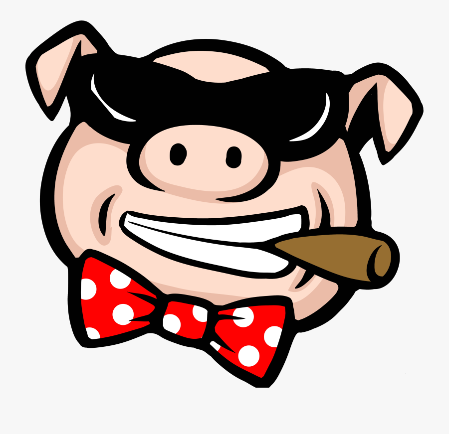 Mafia Pig, Transparent Clipart
