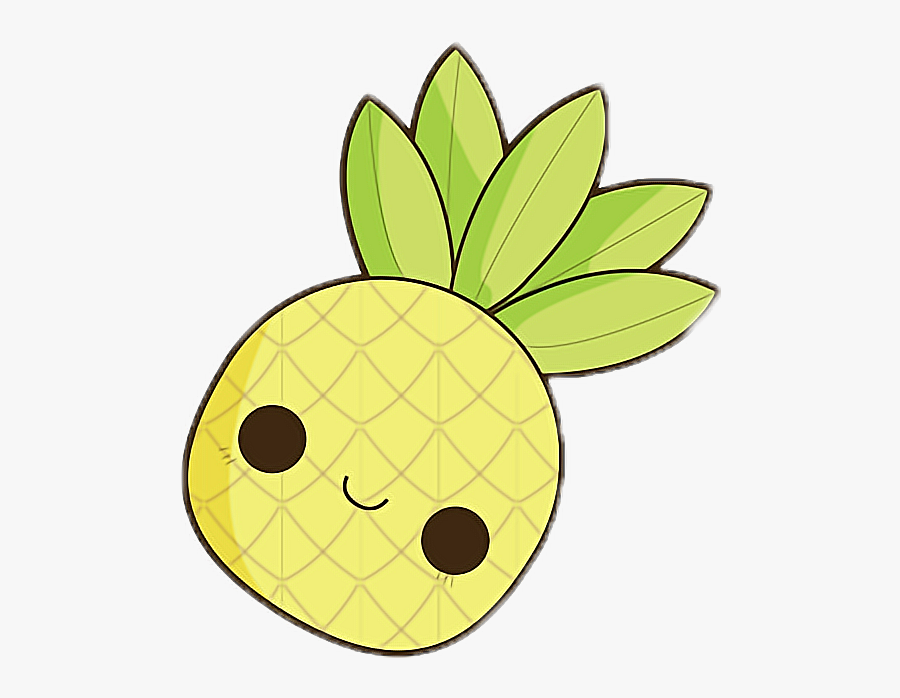 Cute Clipart Pineapple - Pineapple Cute Easy Drawings, Transparent Clipart