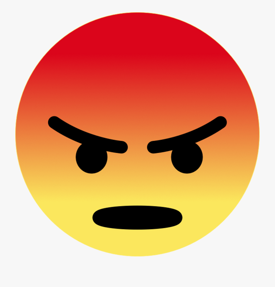 Image Library Facebook Angry Button Emojisticker - Facebook Angry Emoji, Transparent Clipart