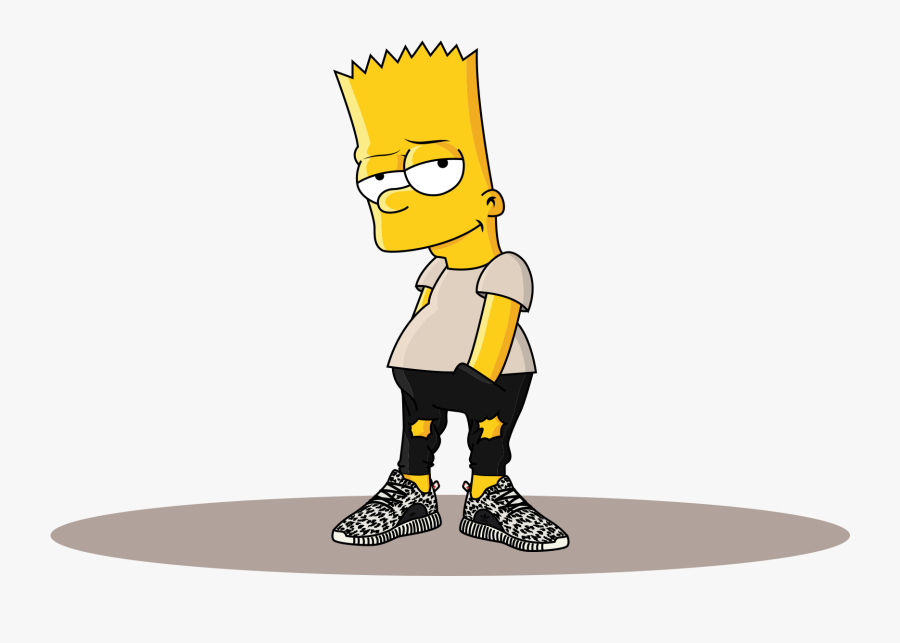 Bart Clipart Gangsta - Bart Y Lisa Simpson, Transparent Clipart