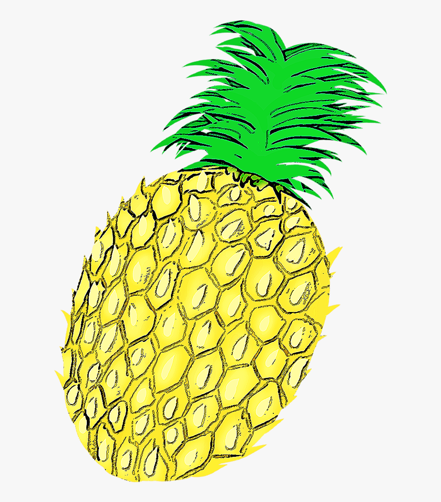 Pineapple Clipart Adorable - Seedless Fruit, Transparent Clipart