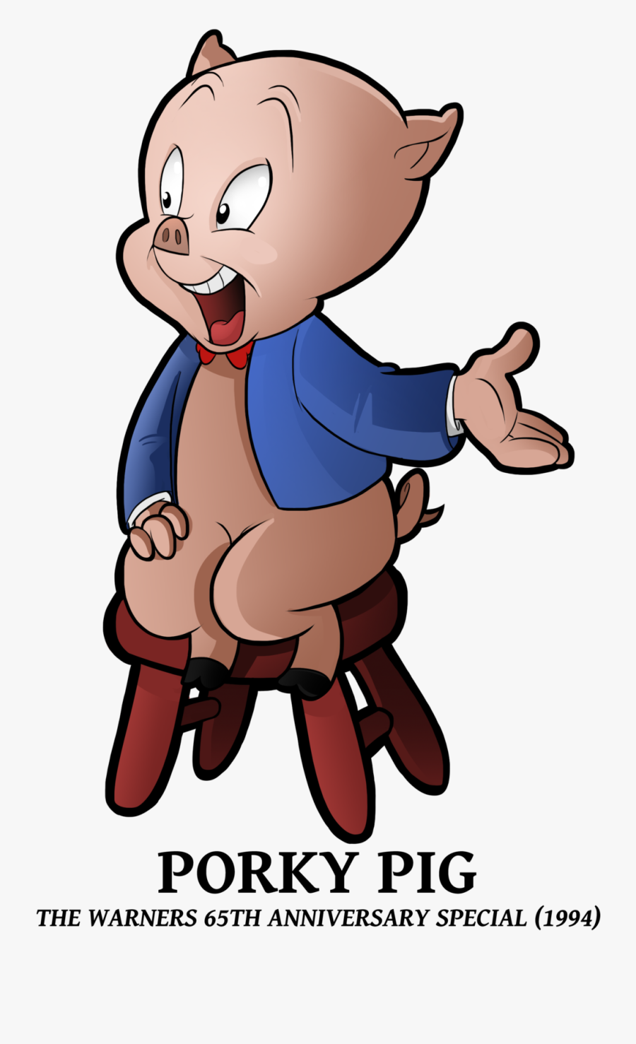 Clipart Pig Gangster - Looney Tunes The Warners Aniversery, Transparent Clipart
