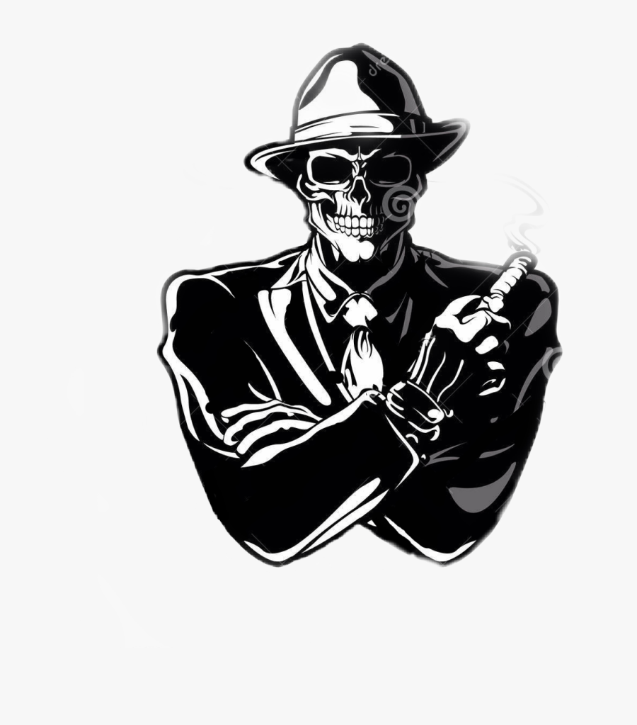 Transparent Mafia Clipart - Skull Mafia, Transparent Clipart