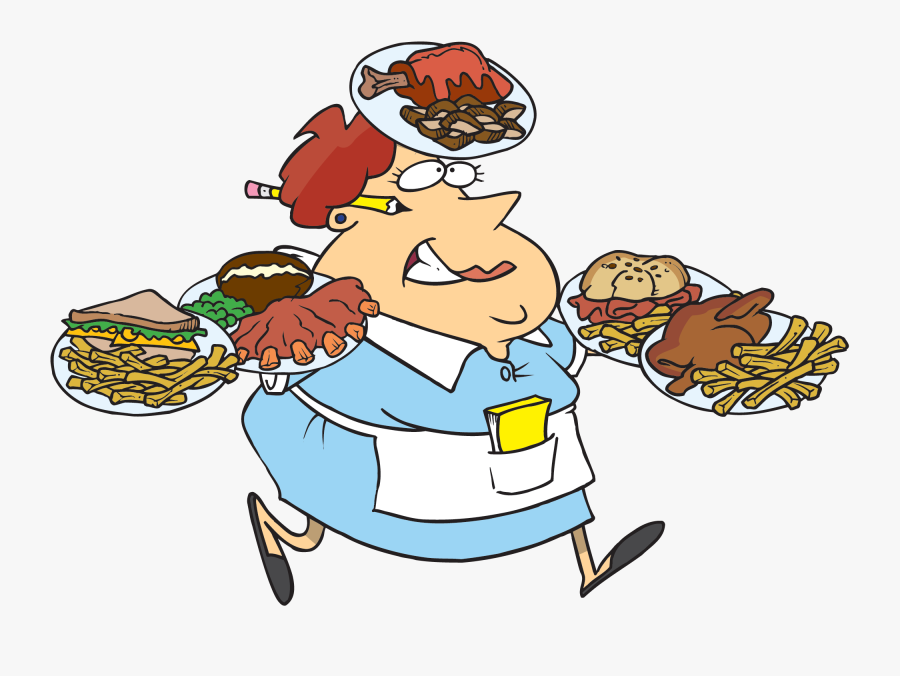 Stress Clipart Animated - Waitress Clip Art, Transparent Clipart