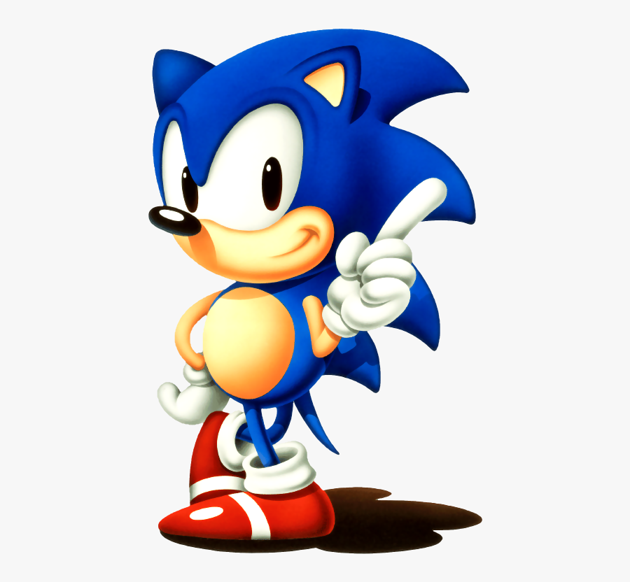 Gangster Sonic Png Svg Free Library - Classic Sonic The Hedgehog Sega, Transparent Clipart