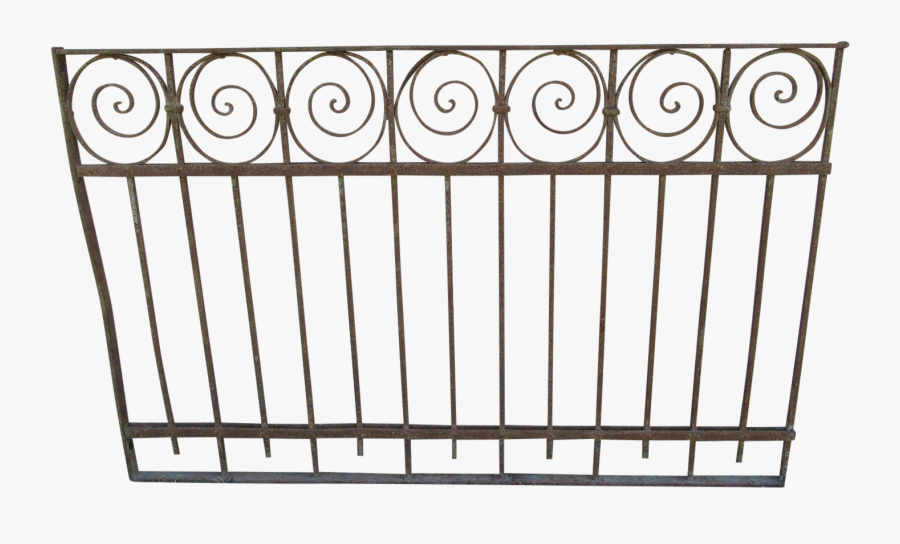 Antique Victorian Iron Gate Window Garden Fence Architectural - Victorian Garden Fencing, Transparent Clipart