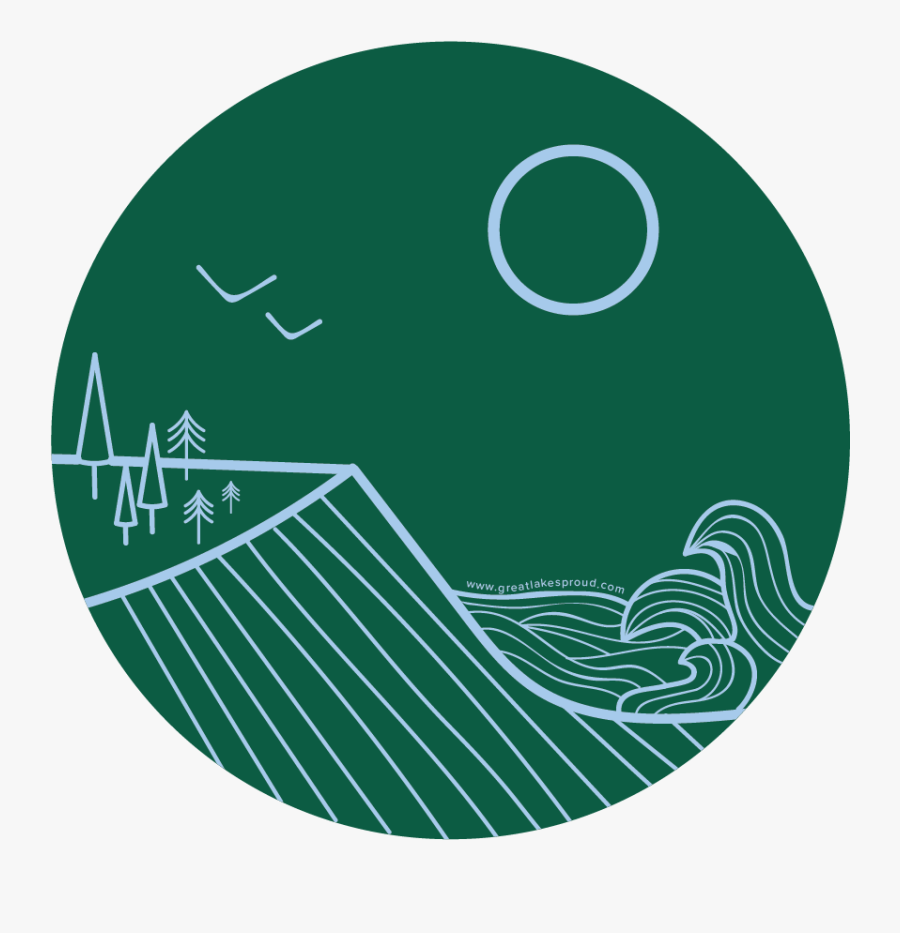 Circle Sticker - Summer Lines - Circle, Transparent Clipart