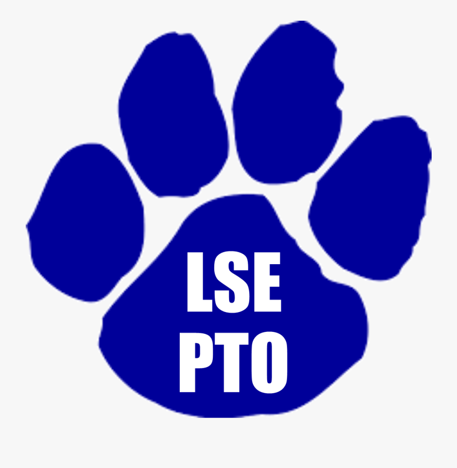 Lse Pto Paw Print - Big Cypress Elementary Logo, Transparent Clipart