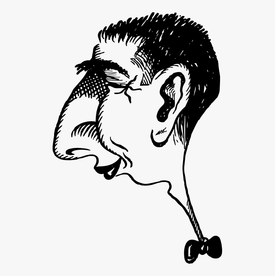 Exaggerated Head - Exaggeration Drawing, Transparent Clipart