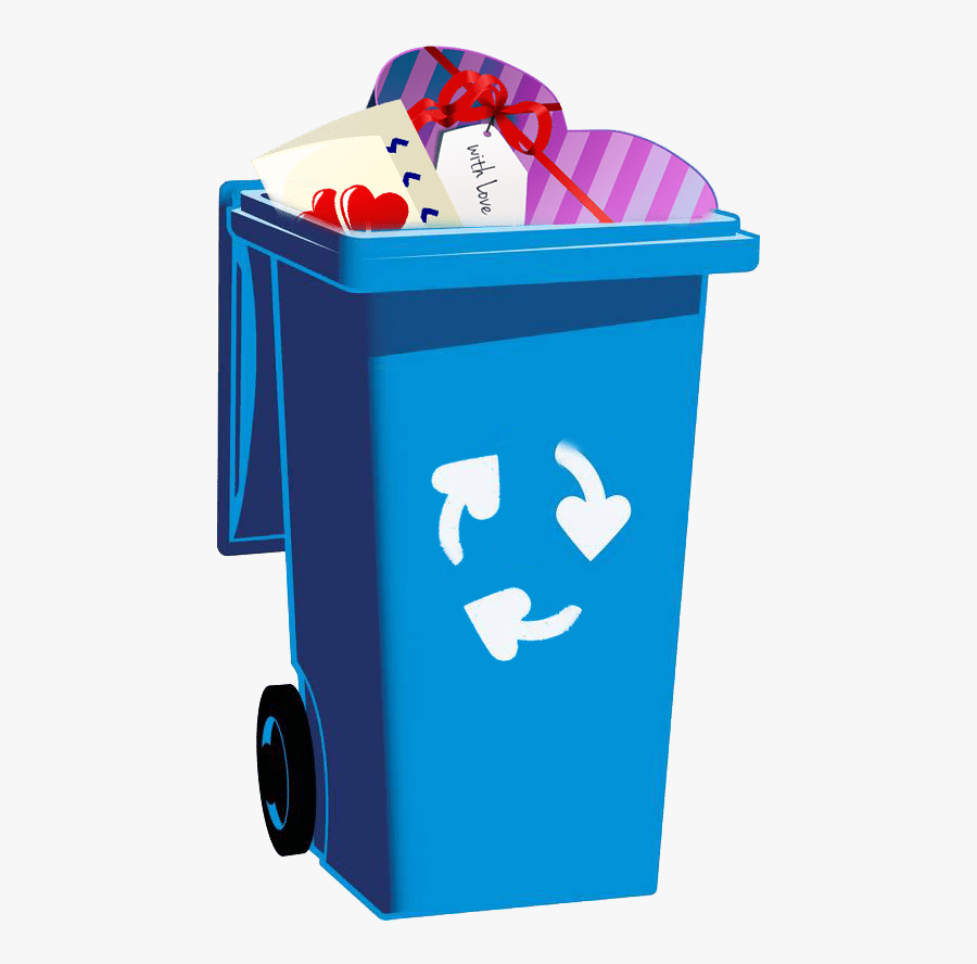 Brown Recycling Bin, Transparent Clipart