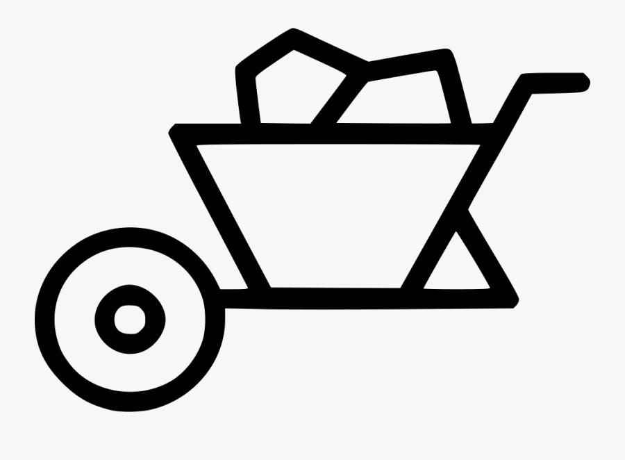 Handcart Trolly Work Svg - Line Art, Transparent Clipart