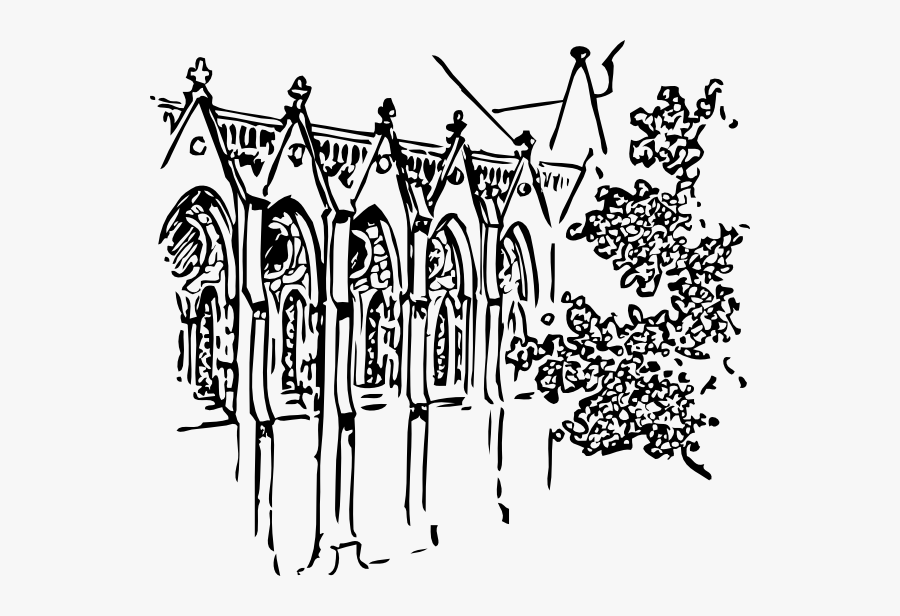 Free Vector Cathedral Building Clip Art - Canterbury Cathedral Clipart, Transparent Clipart