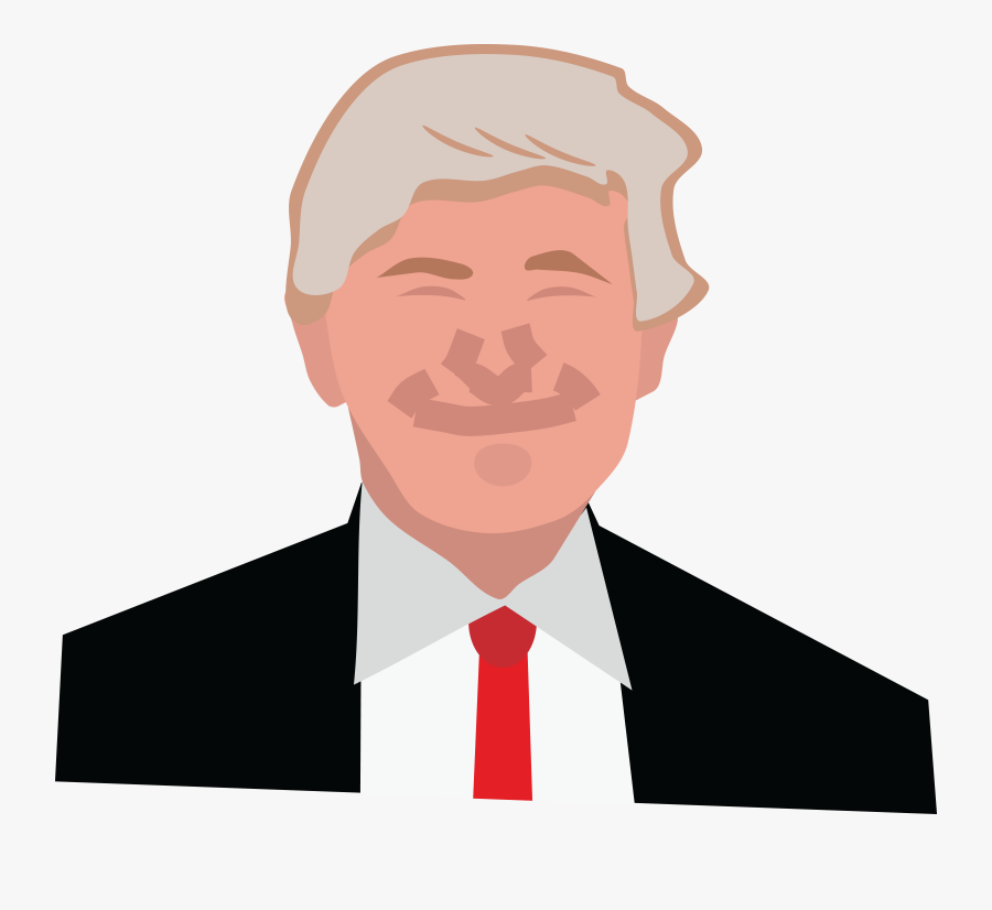 Corrupt Ceo - Sketsa Donald Trump, Transparent Clipart