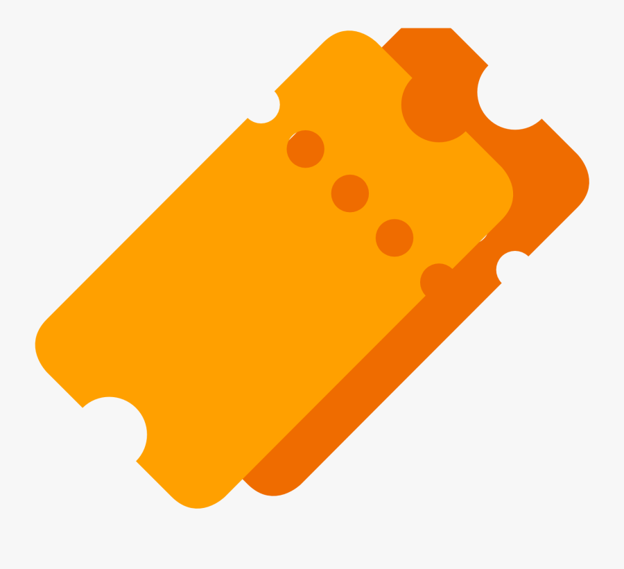 We Create Your Ticket - Orange Icon Png Ticket Icon, Transparent Clipart