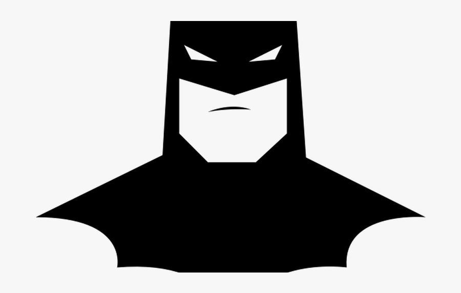 Picture Freeuse Batman Face Clipart - Batman Face Clipart Black And White, Transparent Clipart