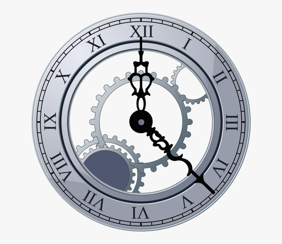 Fancy Clock Transparent Background - Roman Clock Clipart, Transparent Clipart