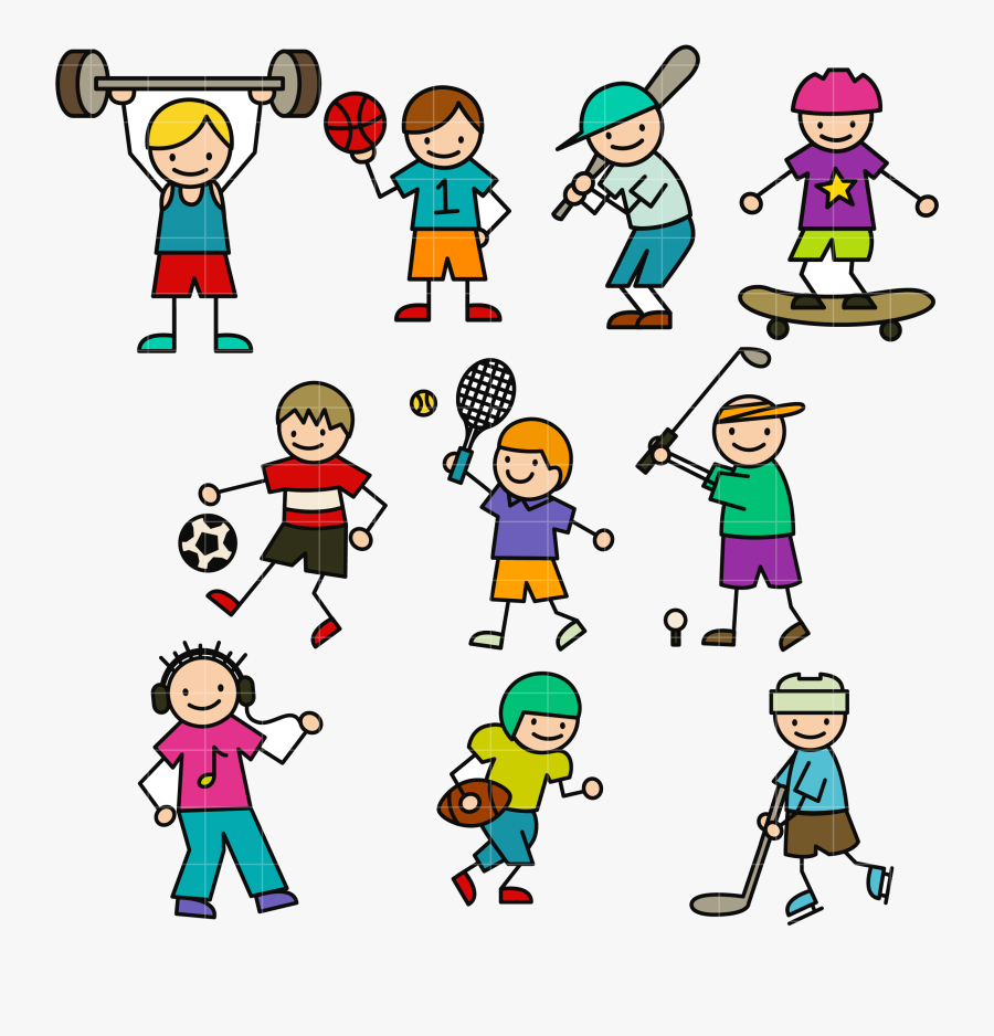 Sports Good Kids Clipart Free Best On For You Transparent - Cartoon, Transparent Clipart