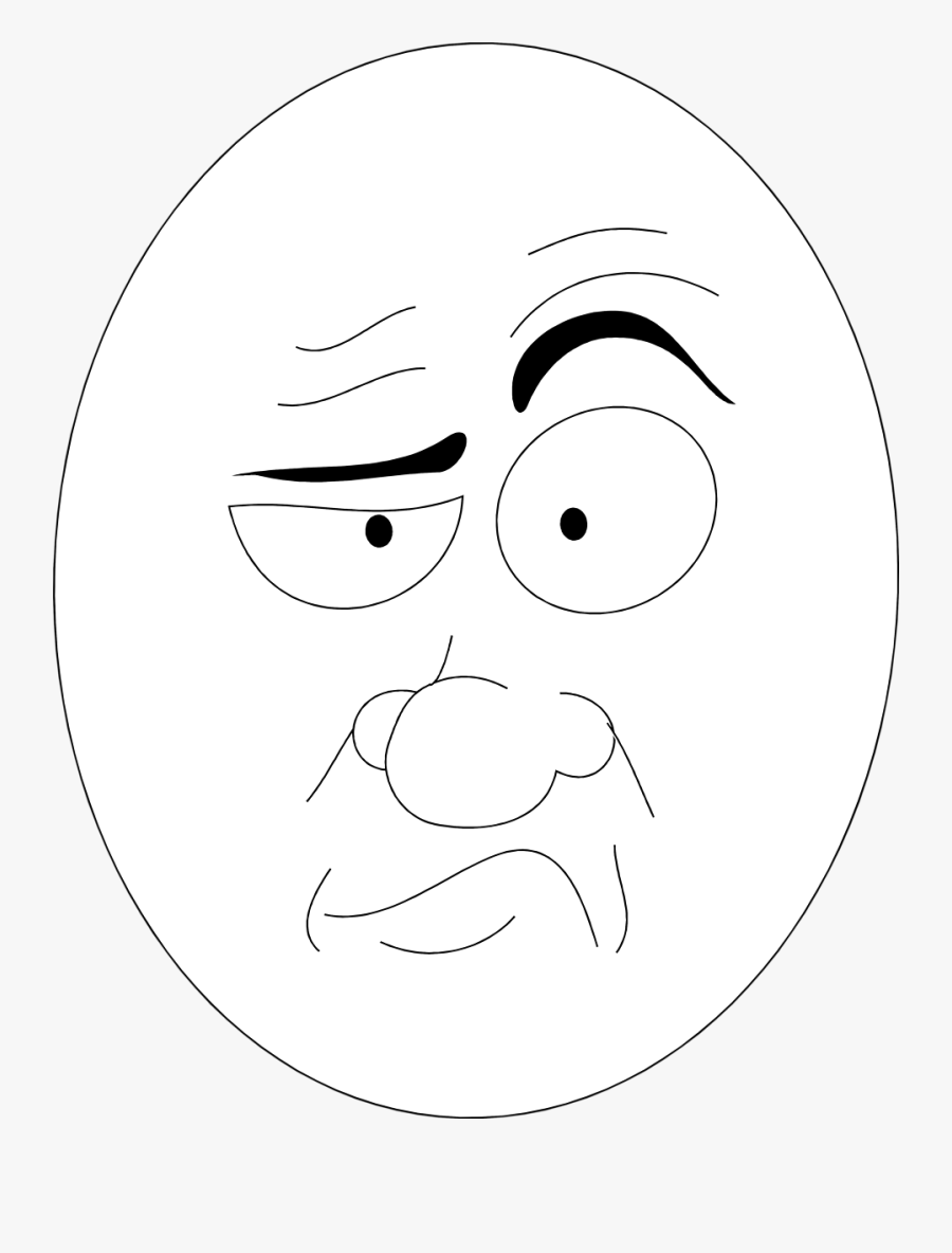 Transparent Confused Meme Face Png - Circle, Transparent Clipart