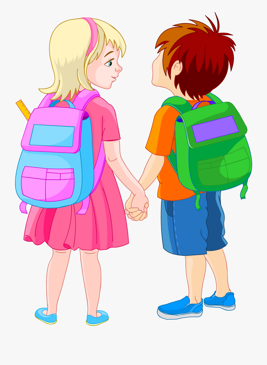 Kids Clipart Start - Kid Go To School Clip Art, Transparent Clipart
